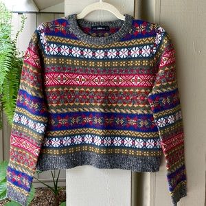 Zara fairisle sweater, size M